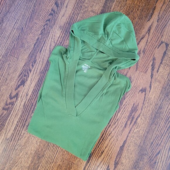 Old Navy Vintage Lightweight Green Hoodie Women's Size Large - Picture 2 of 11